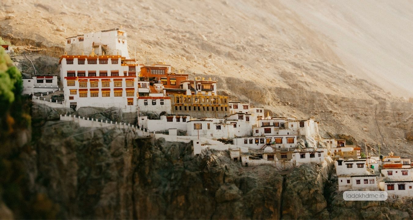 Diskit Monastery Nubra Valley - oldest monastery with 32-meter Maitreya Buddha statue