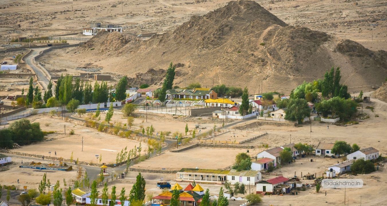 Scenic view of Fotu La Pass with rugged Himalayan terrain in Ladakh