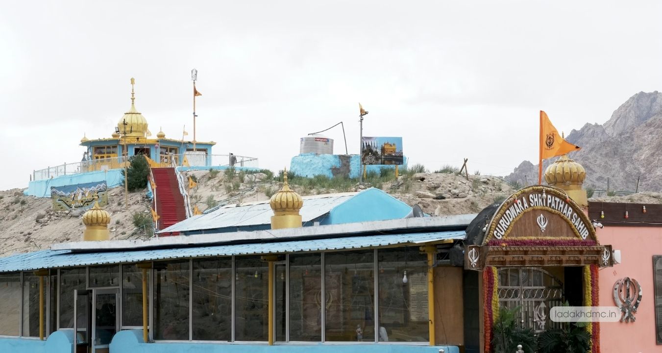 Gurudwara Pathar Sahib - sacred Sikh shrine maintained by Indian Army
