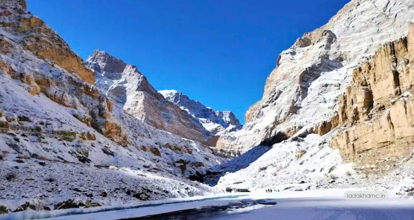 Panoramic landscape of Hemis National Park with mountains, valleys, and wildlife
