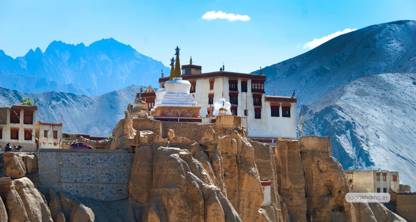 Lamayuru Monastery - oldest monastery surrounded by dramatic Moonland landscape