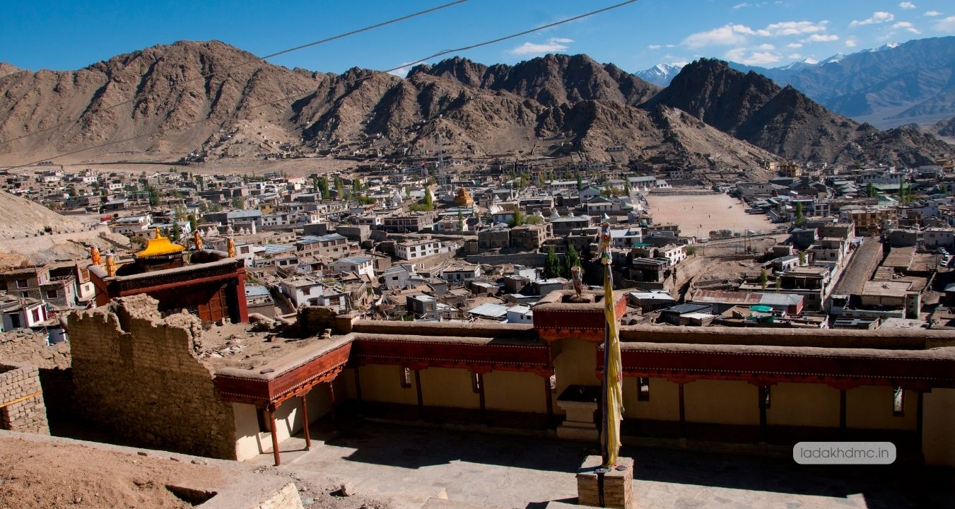 Leh Palace overlooking Leh town